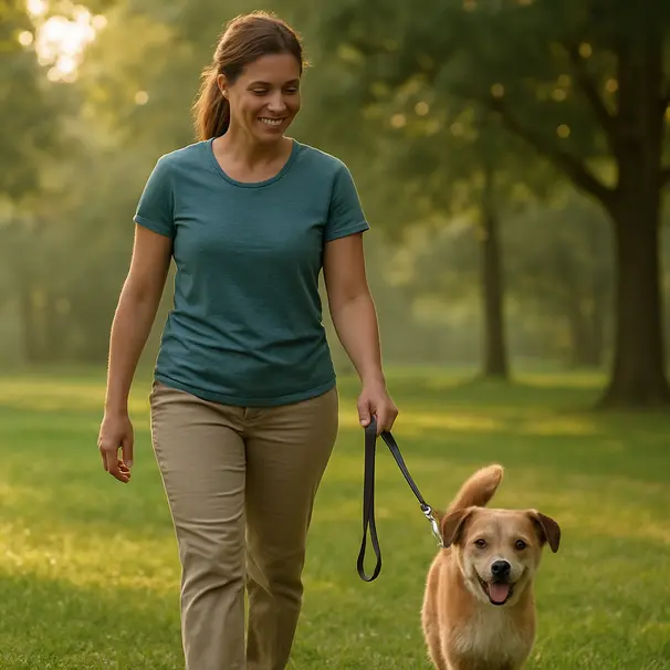 A relaxed park walk with a trustworthy carer