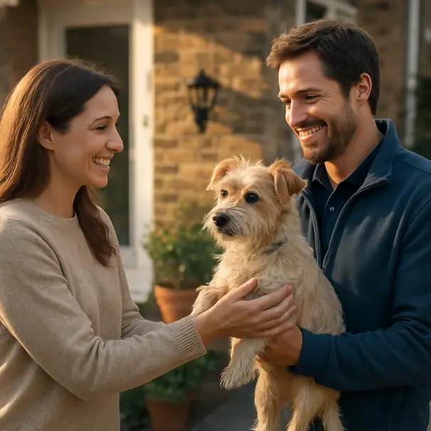 A calm meet and greet helps pets relax quickly.