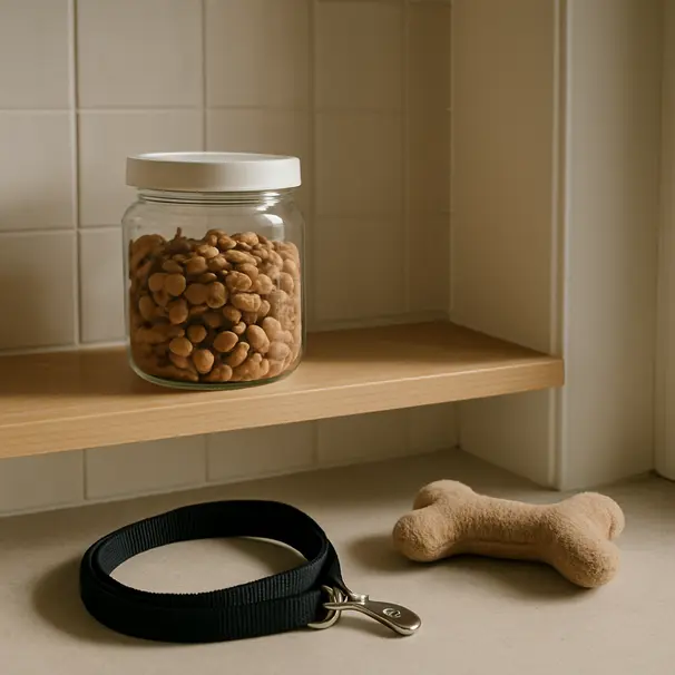 Conserva gli snack fuori dalla portata del cane.