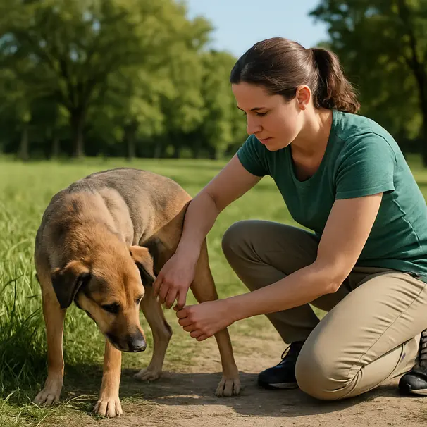 Inspect paws and groin after park adventures.